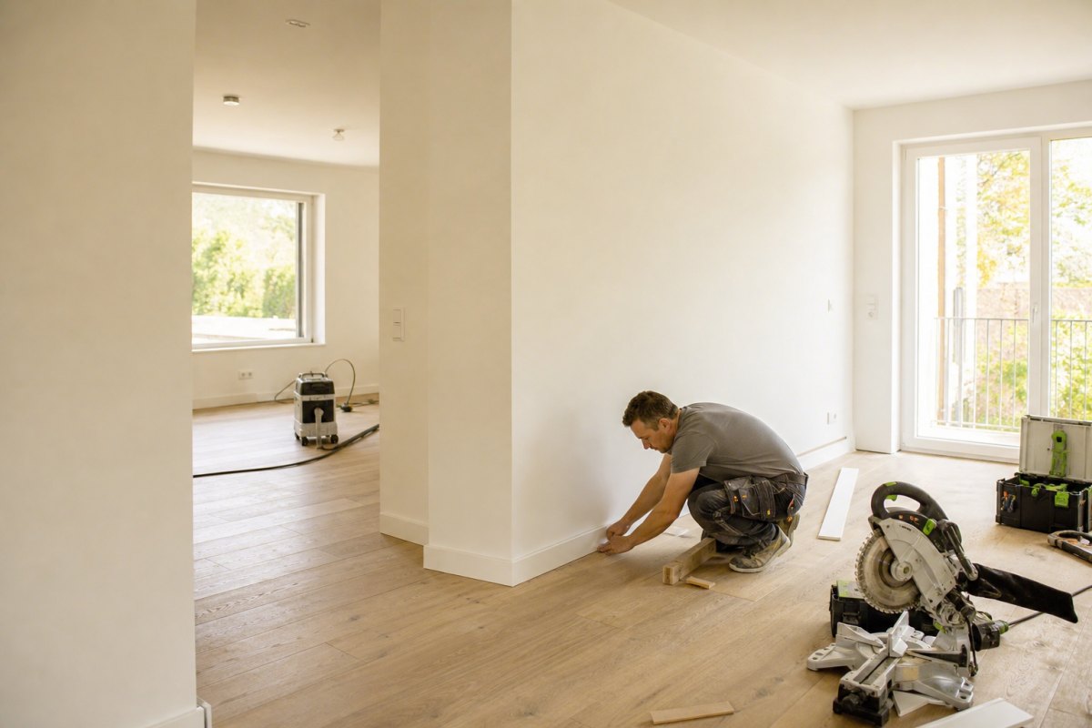 Renovierungsarbeiten – hochwertige Renovierung eines modernen Wohnraums